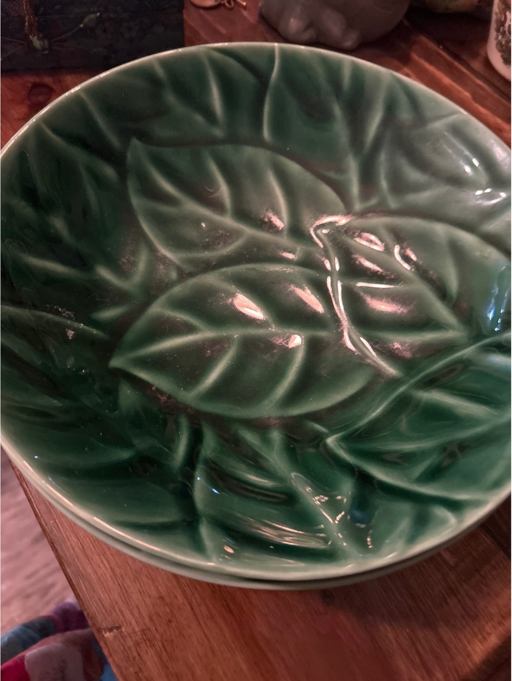 Pier 1 green service bowl- one bowl